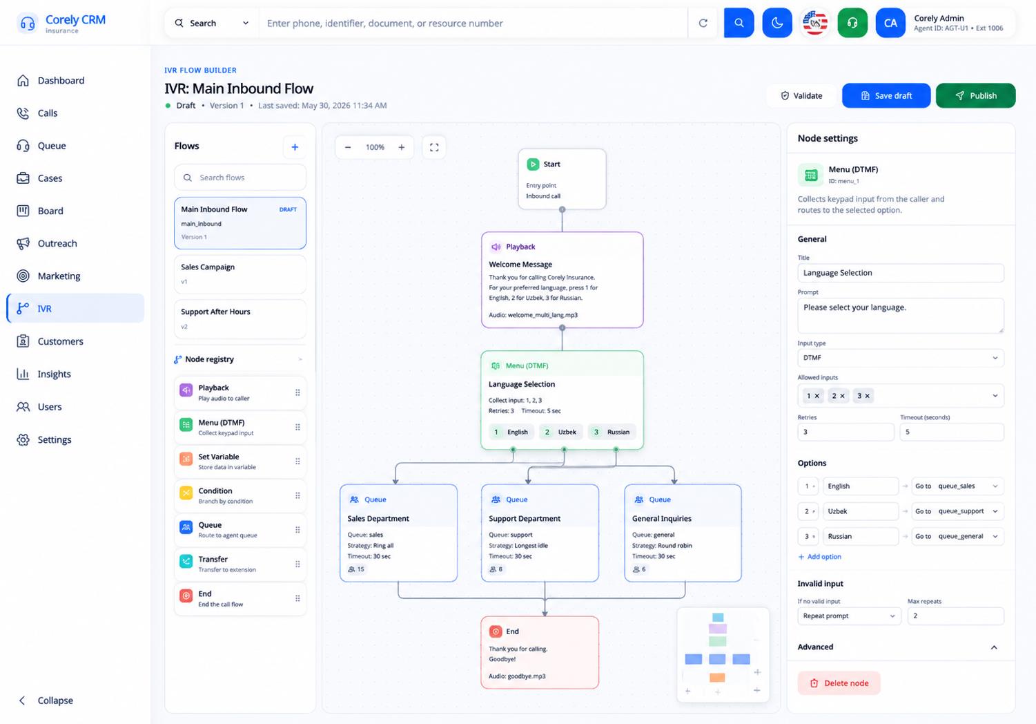 Corely Workflow Automation overview